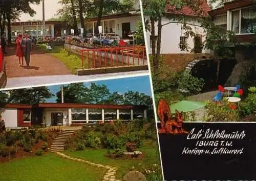 AK, Bad Iburg Teutob. Wald, Café Schloßmühle, ca. 1967