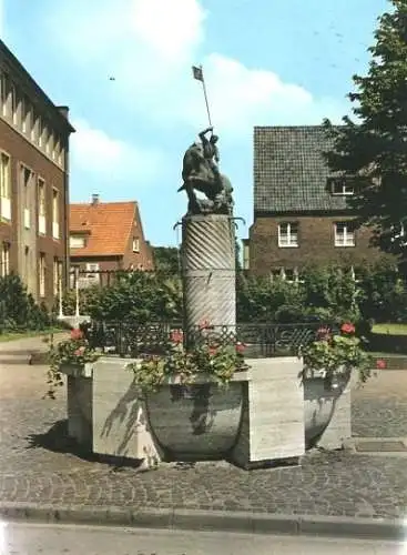 Ansichtskarte, Ahaus Westf., Georgs-Brunnen, ca. 1974