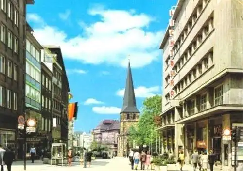 AK, Essen, Kettwiger Straße, belebt, um 1972