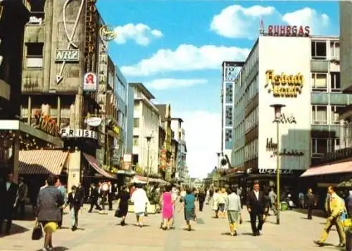 Ansichtskarte, Essen, Kettwiger Straße, belebt, um 1970