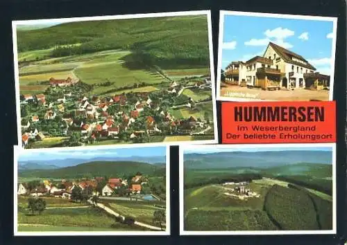 AK, Hummersen, Weserbergland, 4 Abb., u.a. Übersicht