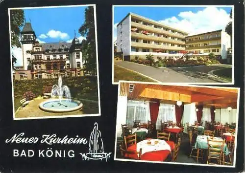 AK, Bad König Odenwald, "Neues Kurheim", 3 Abb., 1978