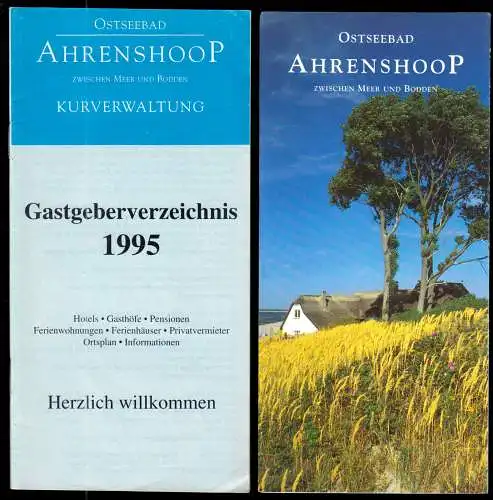 tour. Prospekt, Ostseebad Ahrenshoop, Beilage: Gastgeberverzeichnis 1995