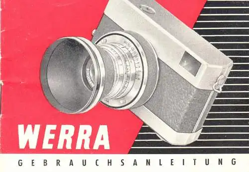 Gebrauchsanleitung  mit Garantieschein, Fotoapparat Werra, 1960