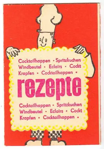 Werbezettel mit Rezepten, C.L. Schlobach KG, Mühlenwerke Colditz Sa., 1970