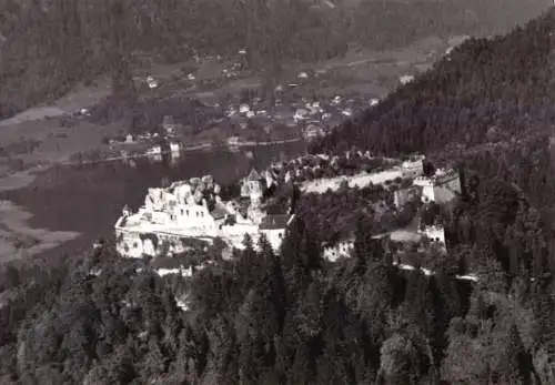 AK, Ruine Landskron, Kärnten, Luftbildansicht, um 1965