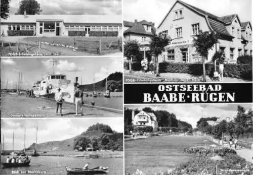 AK, Ostseebad Baabe Rügen, fünf Abb., 1973