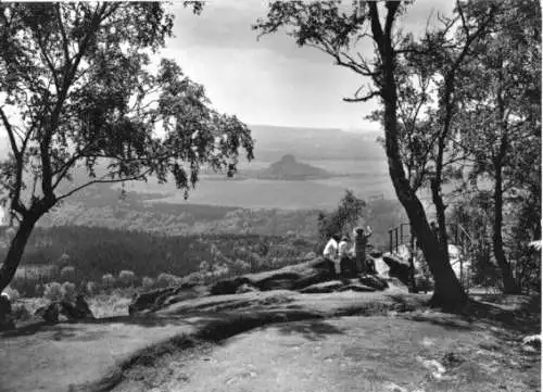 AK, Großer Winterberg (Sächs. Schweiz), Bl. vom Kipphorn zum Zirkelstein, 1975