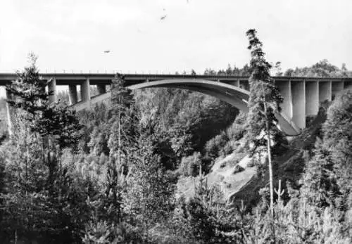 AK, Hermsdorf Kr. Stadtroda, Teufelstalbrücke, 1961