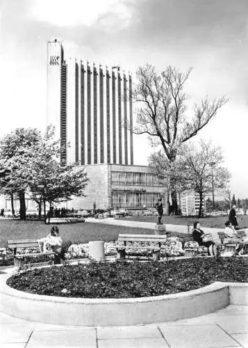AK, Karl-Marx-Stadt, Chemnitz, Stadthalle mit Interhotel "Kongreß", 1979