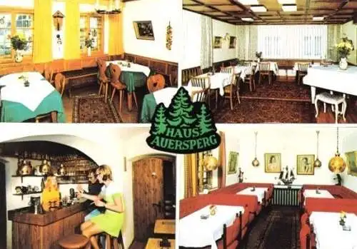 Ansichtskarte, Haidmühle, Hotel "Haus Auersperg", 4 Abb., 1974