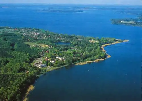 Ansichtskarte, Plau am See, OT Seelust, Luftbildansicht, um 2000