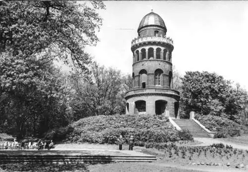 Ansichtskarte, Bergen Rügen, Ernst-Moritz-Arndt-Turm auf dem Rugard, 1982