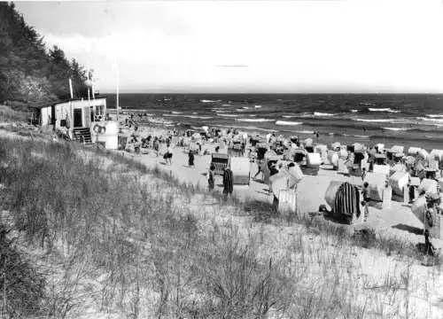 AK, Ostseebad Sellin Rügen, Südstrand, belebt, 1978