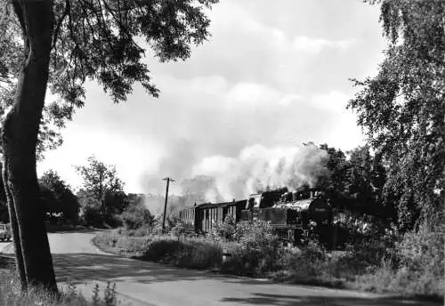 AK, Insel Rügen, Kleinbahn auf der Strecke, 1981