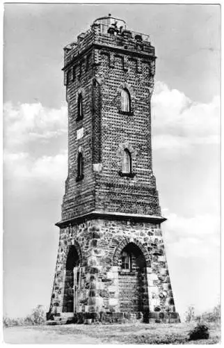 Ansichtskarte, Ausflugsgebiet Talsperre Pöhl, Kr. Plauen, Julius-Mosen-Turm, 1964