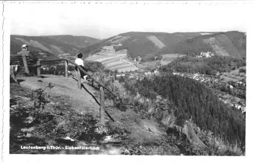 Ansichtskarte, Leutenberg Thür., Siebentälerblick, 1961