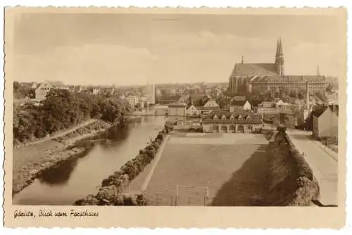 AK, Görlitz, Teilansicht, Blick vom Forsthaus, Eichtfoto, 1952