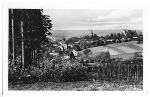 Ansichtskarte, Schöneck Vogtl., Teilansicht, 1955