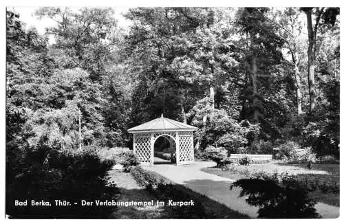 Ansichtskarte, Bad Berka Thür., Der Verlobungstempel im Kurpark, 1962