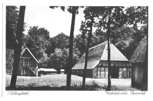 Ansichtskarte, Fallingbostel, Niedersächsischer Bauernhof, um 1936