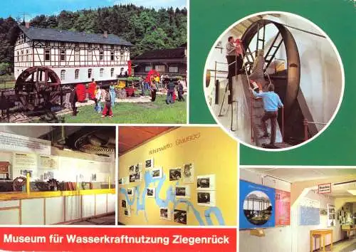 AK, Ziegenrück Kr. Schleiz, Museum für Wasserkraftnutzung, fünf Abb., 1980