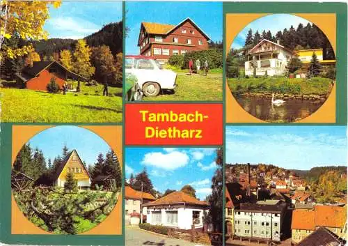 Ansichtskarte, Tambach-Dietharz Kr. Gotha, sechs Abb., 1984