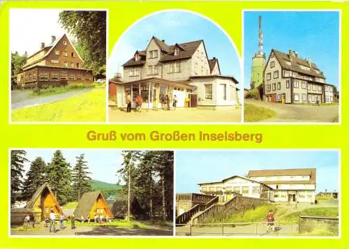 AK, Thüringer Wald, Großer Inselsberg, fünf Abb., 1984