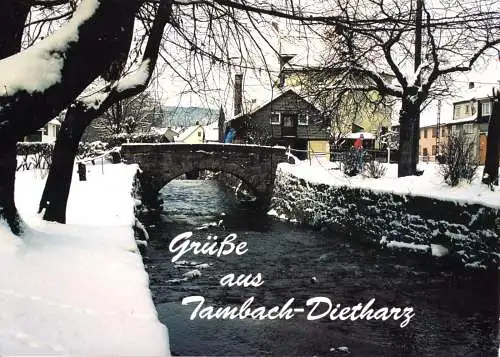 AK, Tambach-Dietharz, Historische Braubrücke im OT Dietharz, um 2003