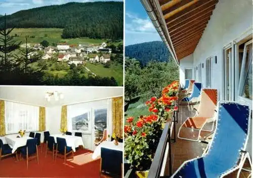 AK, Baiersbronn - Tonbach, Pension Waldblick, drei Abb., um 1978