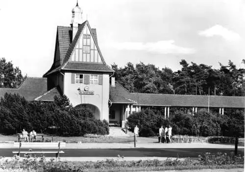 AK, Bad Saarow - Pieskow, Bahnhof, Teilansicht, 1974