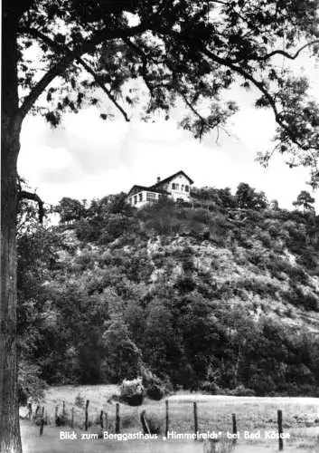 Ansichtskarte, Bad Kösen, Blick zum Berggasthaus "Himmelreich", 1969