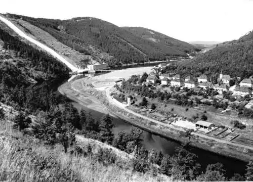 AK, Hohenwarte Kr. Saalfeld Saale, Ortslage und Pumpspeicherwerk, 1975