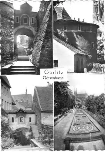 AK, Görlitz, Ochsenzwinger, Anlagen innerhalb der alten Stadtmauer, Vers.2, 1966