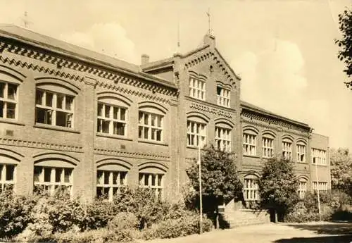 Ansichtskarte, Loitz Kr. Demmin, Diesterweg-Oberschule, 1965