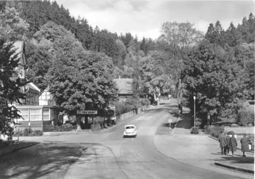 Ansichtskarte, Wendefurt im Harz, Straßenpartie, 1970