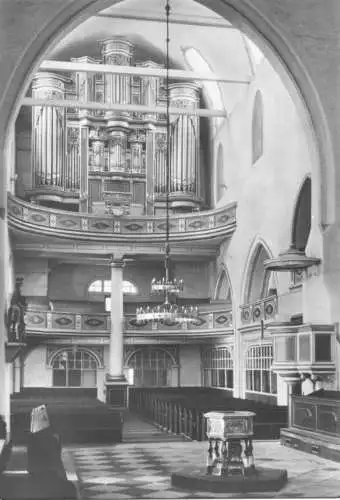 Ansichtskarte, Stolberg Harz,  St. Martini, Orgel, 1972