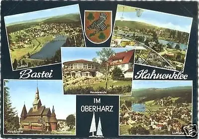 Ansichtskarte, Hahnenklee-Bockswiese, fünf Abb., Bastei, ca. 1965