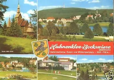 Ansichtskarte, Hahnenklee - Bockswiese Harz, fünf Abb., ca. 1975