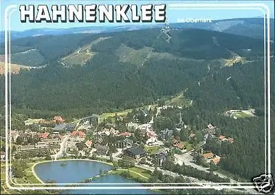 Ansichtskarte, Hahnenklee Harz, Luftbild, 1989