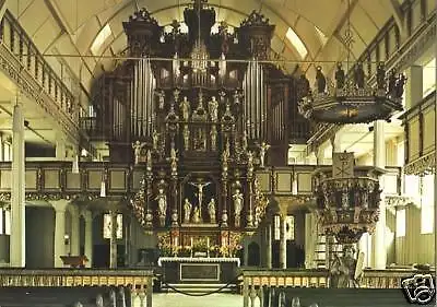 Ansichtskarte, Clausthal-Zellerfeld, Marktkirche, innen, ca. 1980