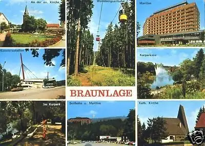 Ansichtskarte, Braunlage Harz, acht Abb., ca. 1976