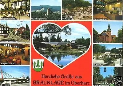 Ansichtskarte, Braunlage Harz, 11 Abb., gestaltet, 1980