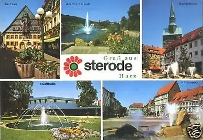 Ansichtskarte, Osterode Harz, fünf Abb., 1982