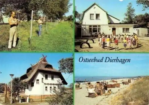 Ansichtskarte, Ostseebad Dierhagen, vier Abb., Vers. 2, 1987