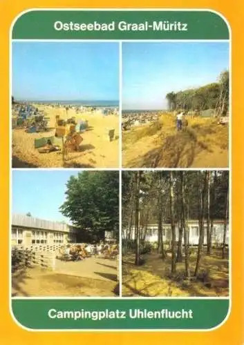 Ansichtskarte, Ostseebad Graal-Müritz, Campingplatz, 1987