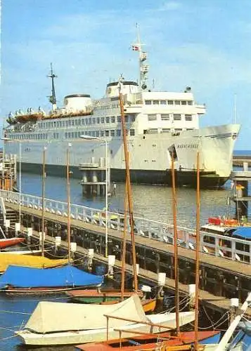 Ansichtskarte, Rostock - Warnemünde, Fährschiff "Warnemünde", 1982