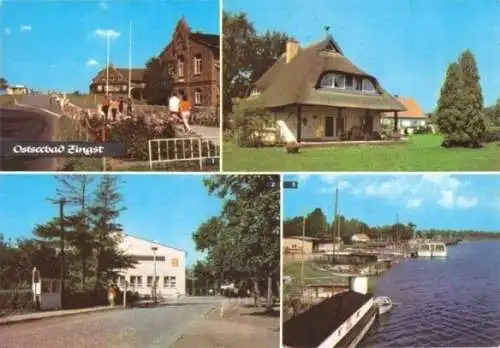 AK, Ostseebad Zingst, 4 Abb., u.a. Hafen, 1975