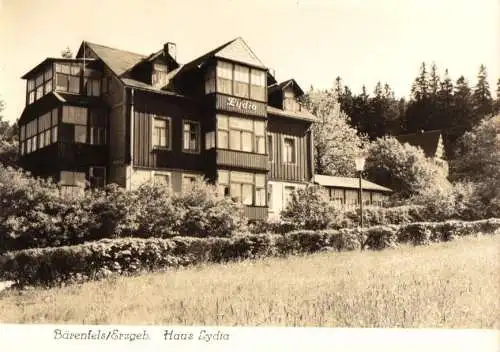 Ansichtskarte, Bärenfels Erzgeb., Haus Lydia, 1965