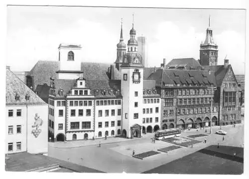 AK, Karl-Marx-Stadt, Chemnitz, Partie mit Rathaus, 1978